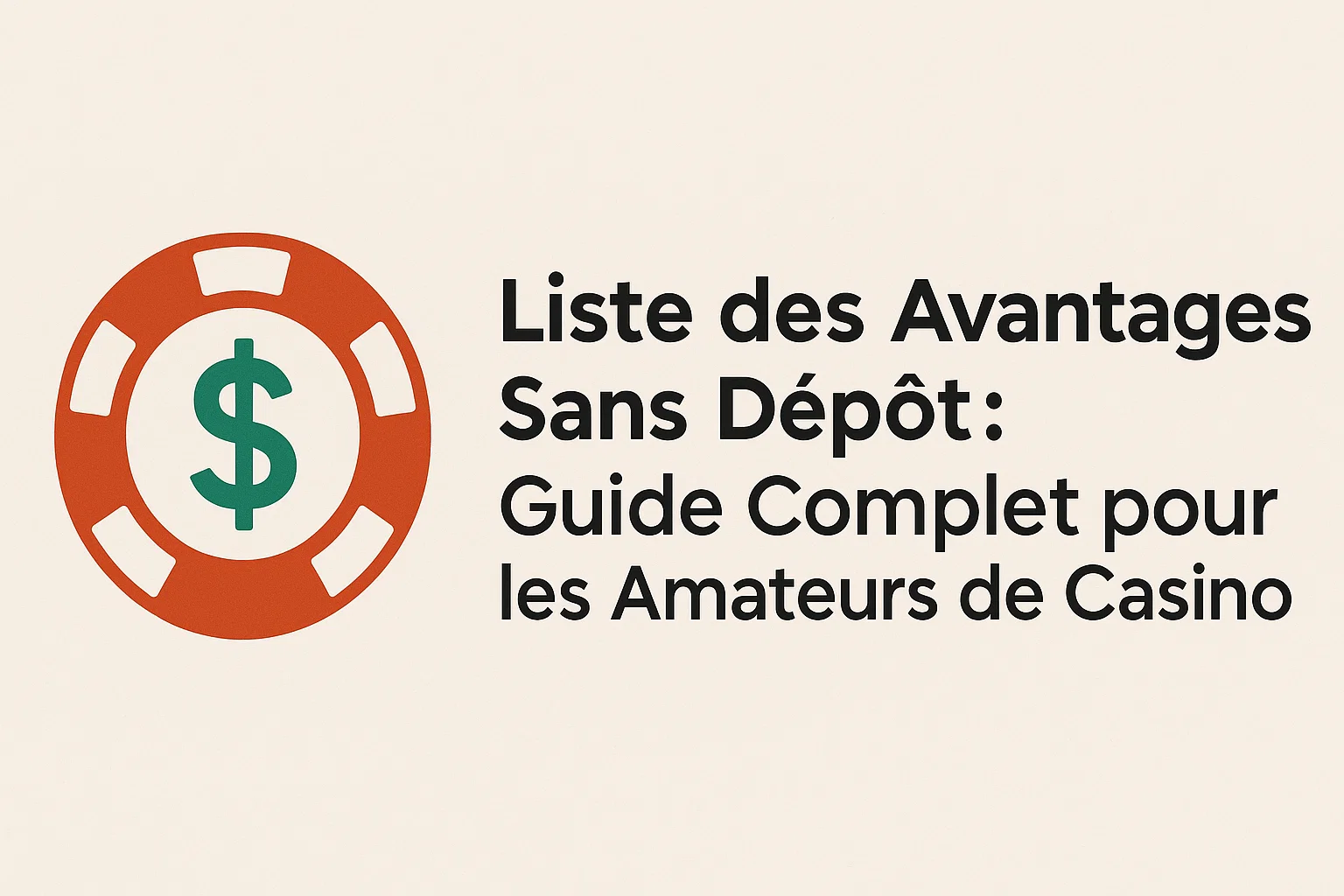 Liste des Avantages Sans Dépôt : Guide Complet pour les Amateurs de Casino